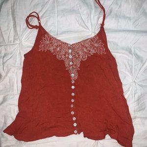 Embroidered tank top